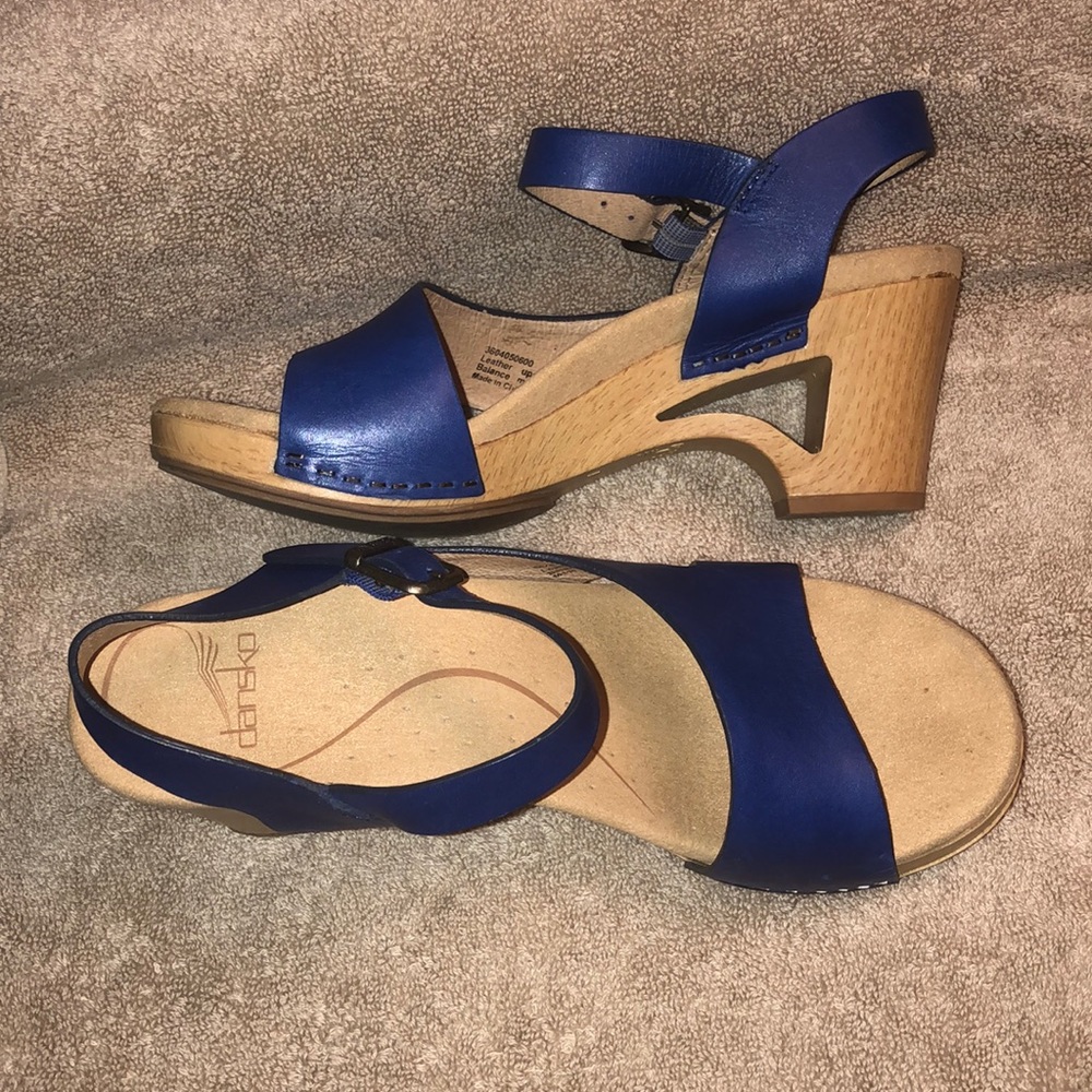 Dansko Tasha Veg Tan BLUE style: 3604-050600 Sz 37